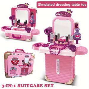 3-in-1 Princess Vanity Desk & Washable Makeup Set Crown Toys™