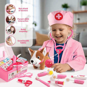 Doctor Play Set for Toddlers with Vet Outfit