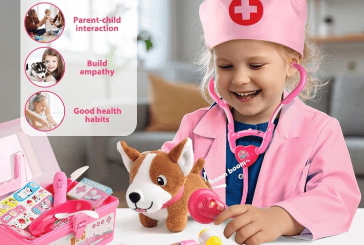 Doctor Play Set for Toddlers with Vet Outfit
