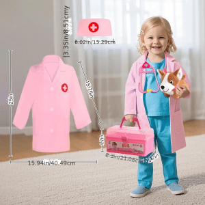 Doctor Play Set for Toddlers with Vet Outfit