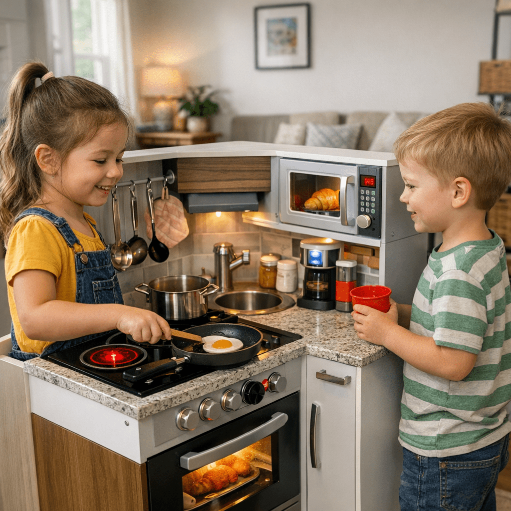 kitchens - KidKraft Ultimate Corner Play Kitchen — A Mini Mas