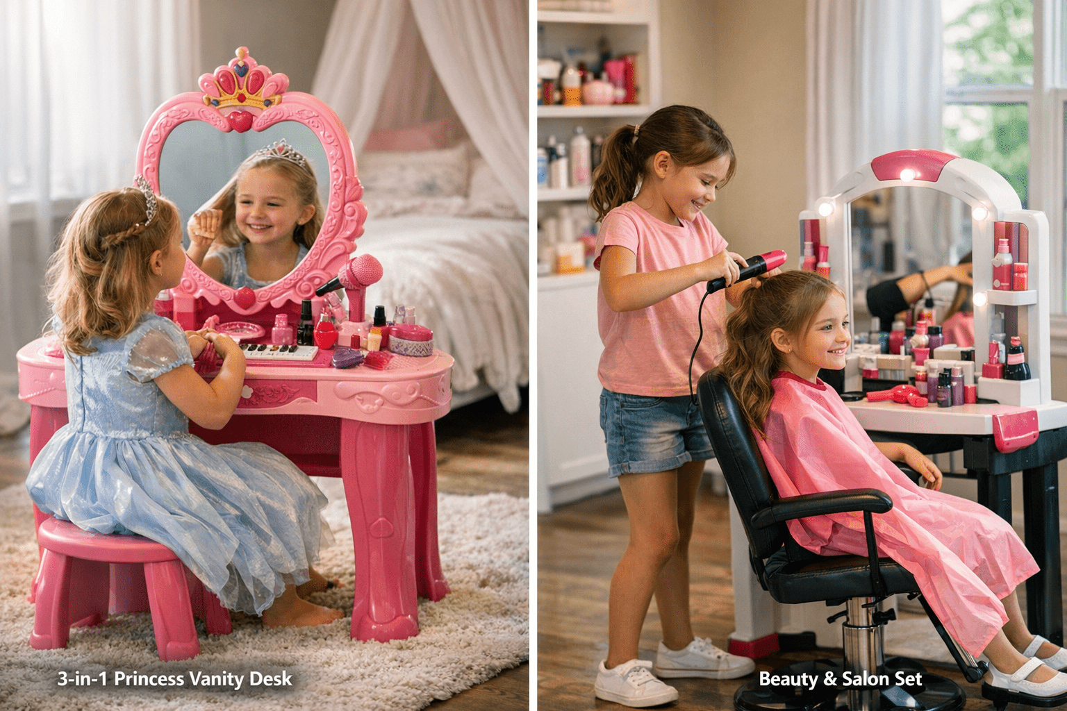 3-in-1 Princess Vanity Desk vs. Beauty & Salon Sets: Which Offers More Value for Girls?: Practical Playbook with Real Ex