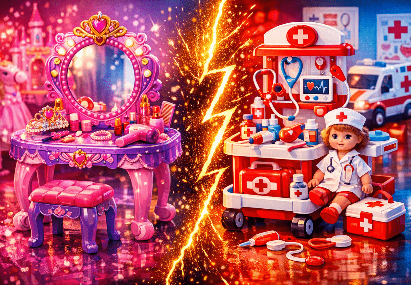 3-in-1 Princess Vanity Desk vs Kids Nurse Set: Which Offers More Value?: Practical Playbook for crowntoys.shop - feature