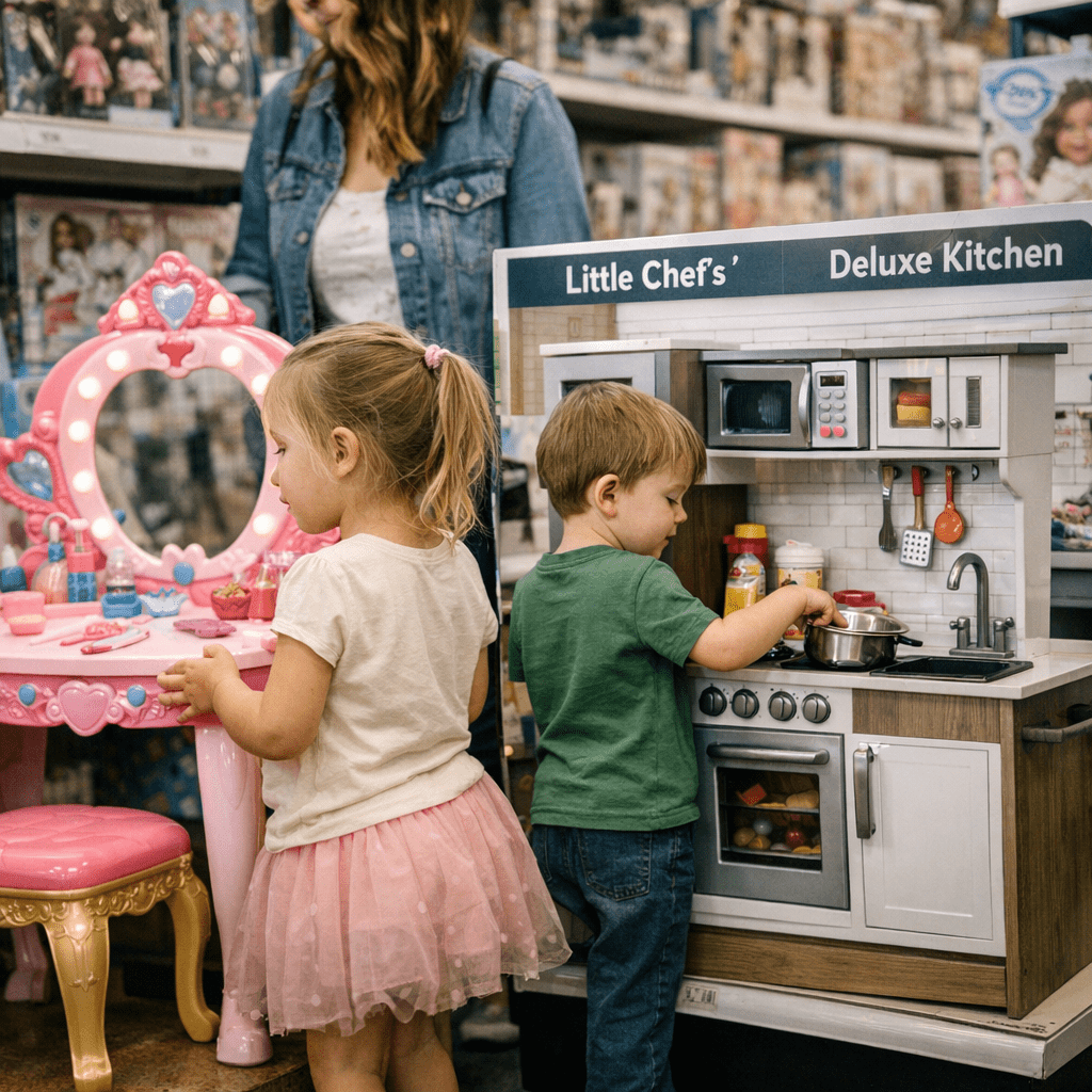 3-in-1 Princess Vanity Desk vs. Little Chef’s Deluxe Kitchen: Which Makes a Better Gift for 4-Year-Olds?: Practical Play
