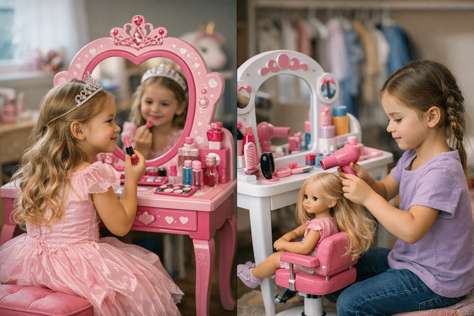 Bureau Maquillage Princesse vs Coiffeuse Enfant : Quelle Différence Essentielle ? : guide pratique avec exemples concret