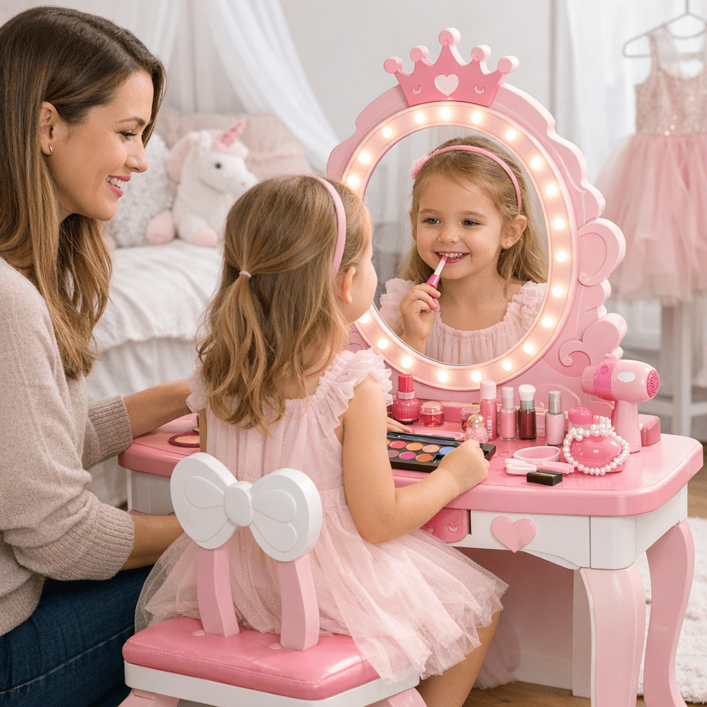 Buying Guide for the Best 3-in-1 Princess Vanity Sets with Washable Makeup for Ages 3-7: Practical Playbook with Real Ex
