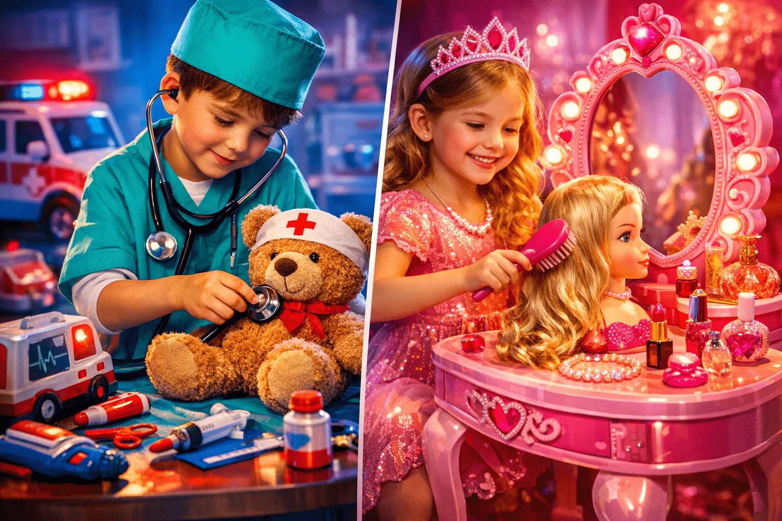 Comparatif : Set de Docteur pour Enfants ou Coiffeuse Princesse — Quel Choisir ? : guide pratique pour crowntoys.shop -