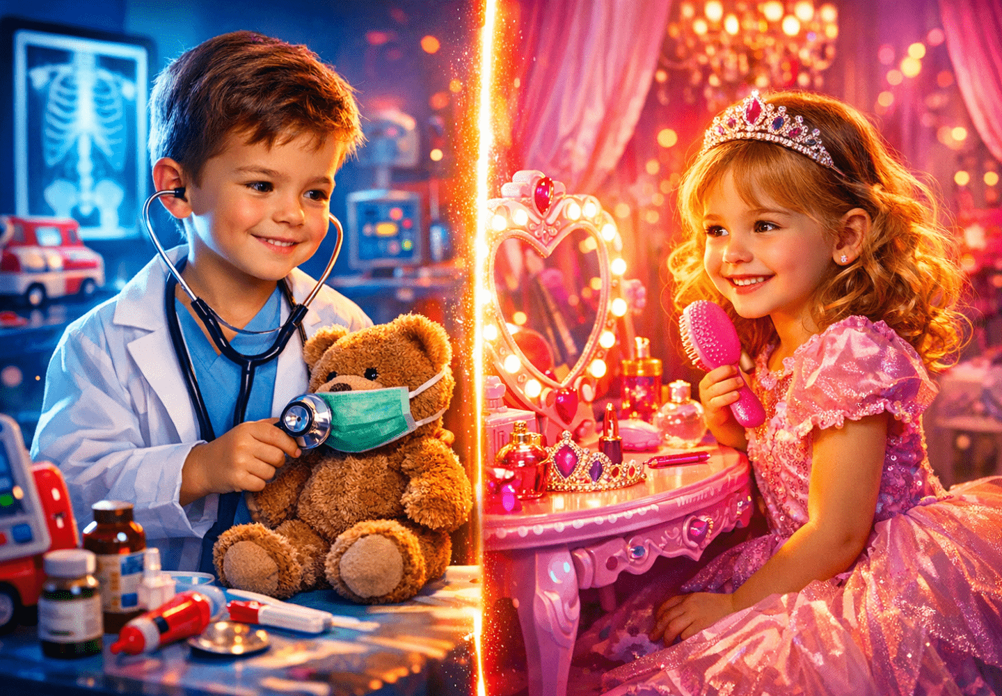 Kinderarzt-Spielzeug vs. Prinzessinnen-Waschtisch – Was ist besser für Rollenspiele? - featured image