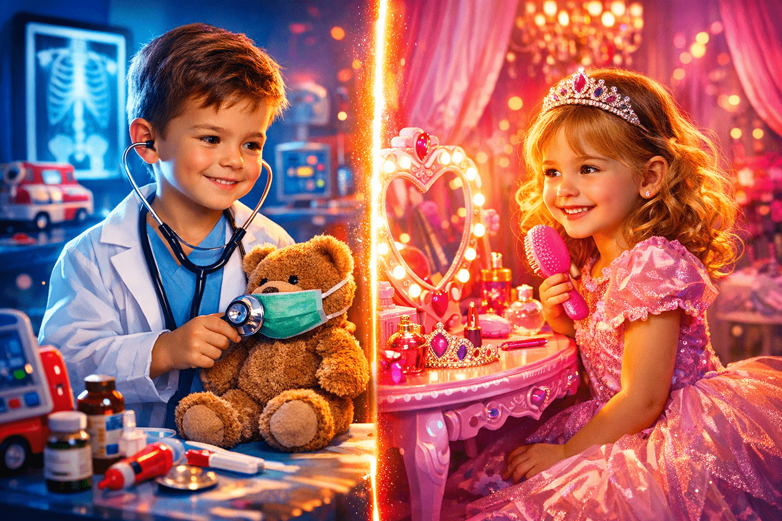 Kinderarzt-Spielzeug vs. Prinzessinnen-Waschtisch – Was ist besser für Rollenspiele? - featured image