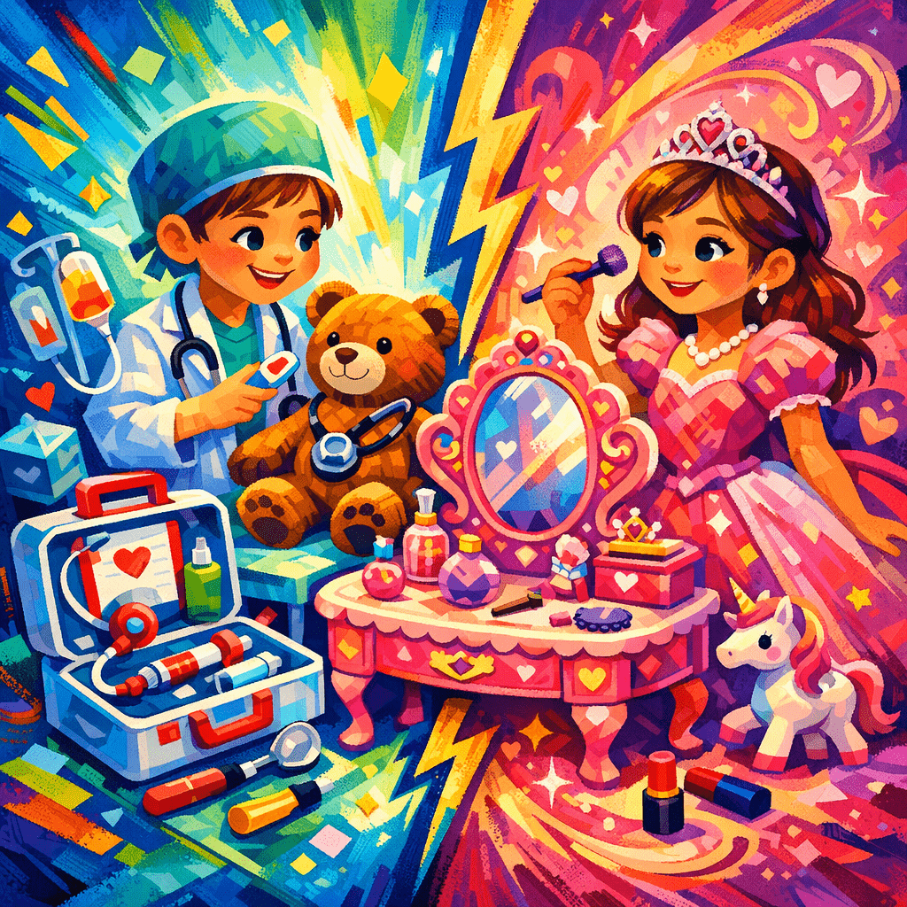 Kinderarzt-Spielzeug vs. Prinzessinnen-Waschtisch – Was ist besser für Rollenspiele? - article illustration 1