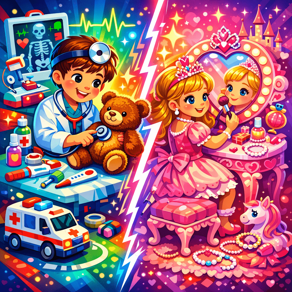 Kinderarzt-Spielzeug vs. Prinzessinnen-Waschtisch – Was ist besser für Rollenspiele? - article illustration 2