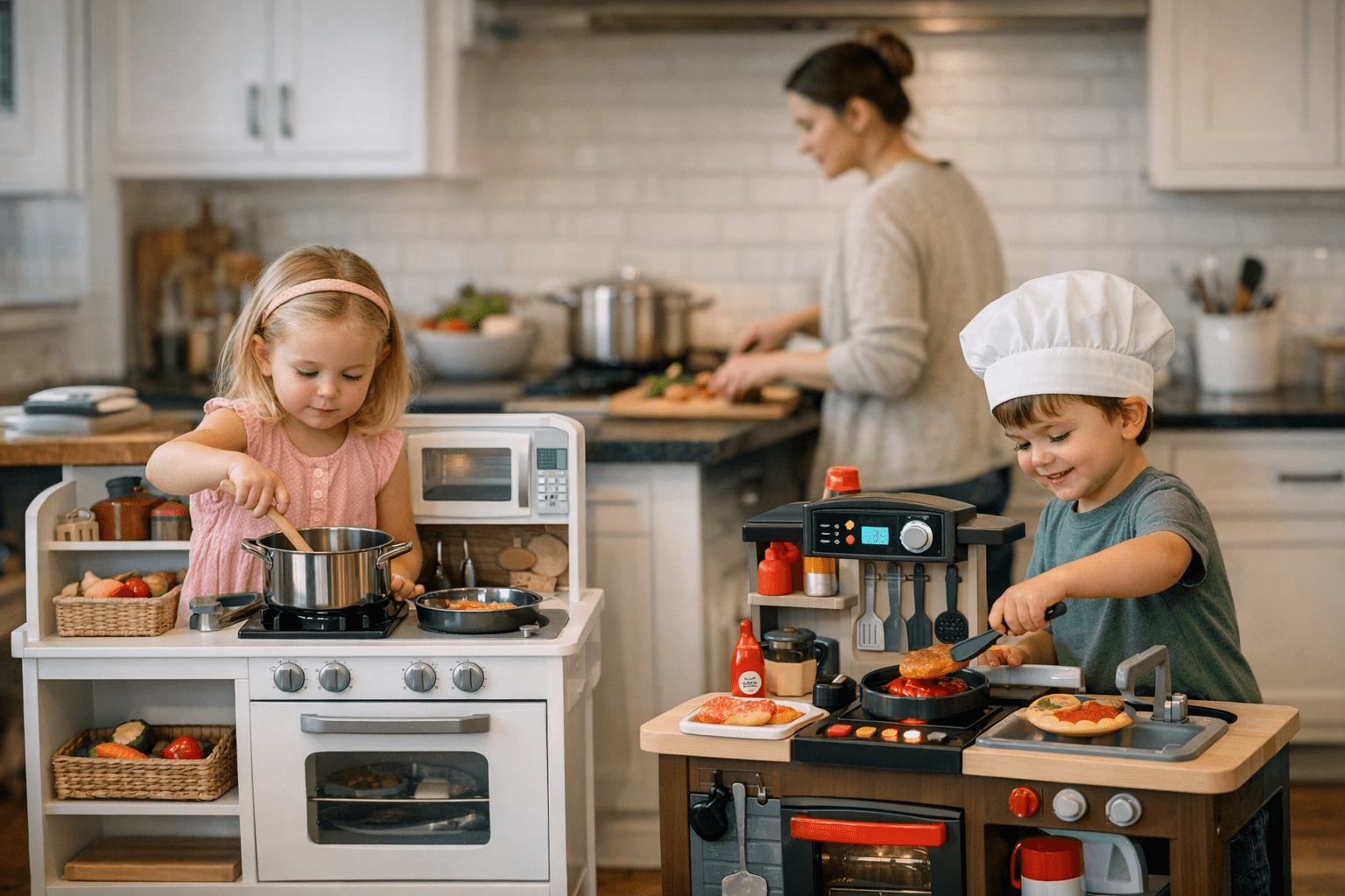Little Chef’s Deluxe Play Kitchen vs. Mini Interactive Chef’s Station: Which is Better for Your Child?: Practical Playbo