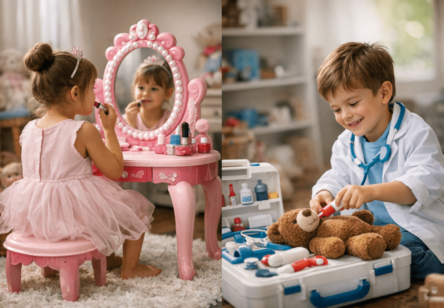 Mesa de maquillaje princesa vs set de doctor: ¿Cuál es el regalo ideal?: guía práctica con ejemplos reales - featured im