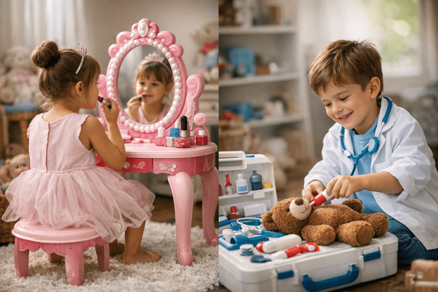 Mesa de maquillaje princesa vs set de doctor: ¿Cuál es el regalo ideal?: guía práctica con ejemplos reales - featured im