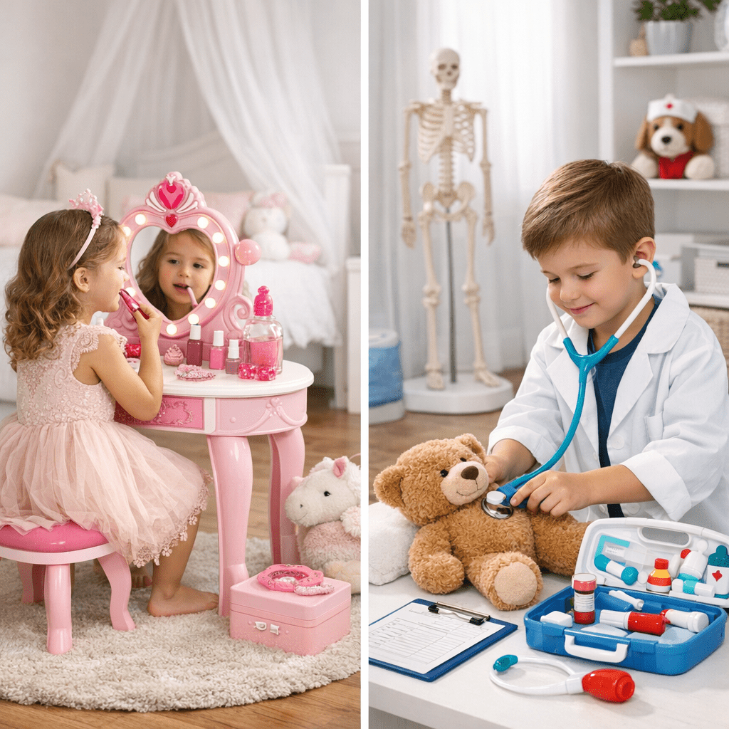 Mesa de maquillaje princesa vs set de doctor: ¿Cuál es el regalo ideal?: guía práctica con ejemplos reales - article ill
