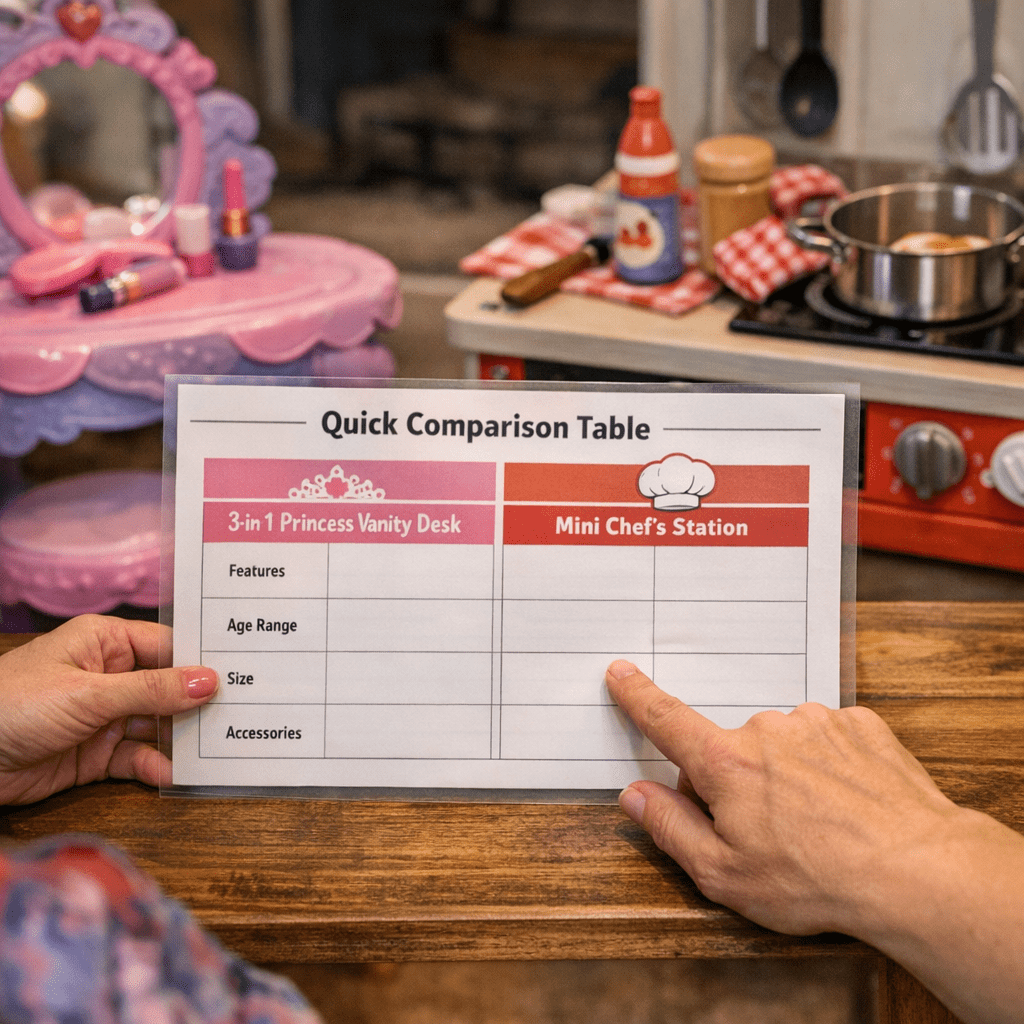 3-in-1 - Quick Comparison Table