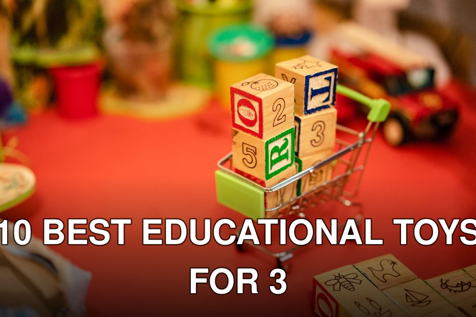 Miniature shopping cart filled with vibrant wooden blocks on a playful background.