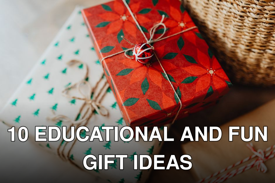 Beautifully wrapped Christmas gifts with vibrant paper and twine.