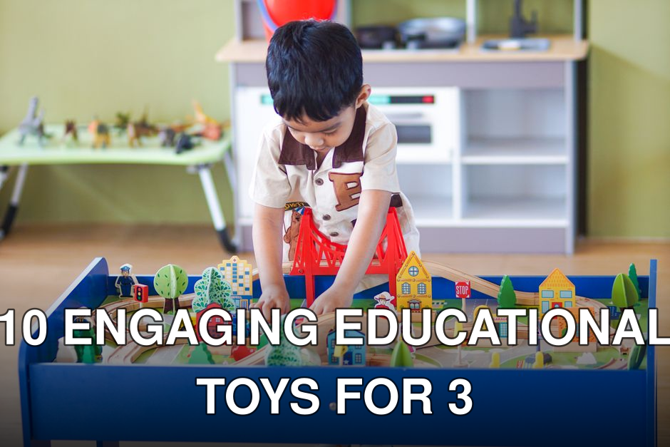 Young boy playing with a colorful wooden toy set, enhancing creativity and learning indoors.