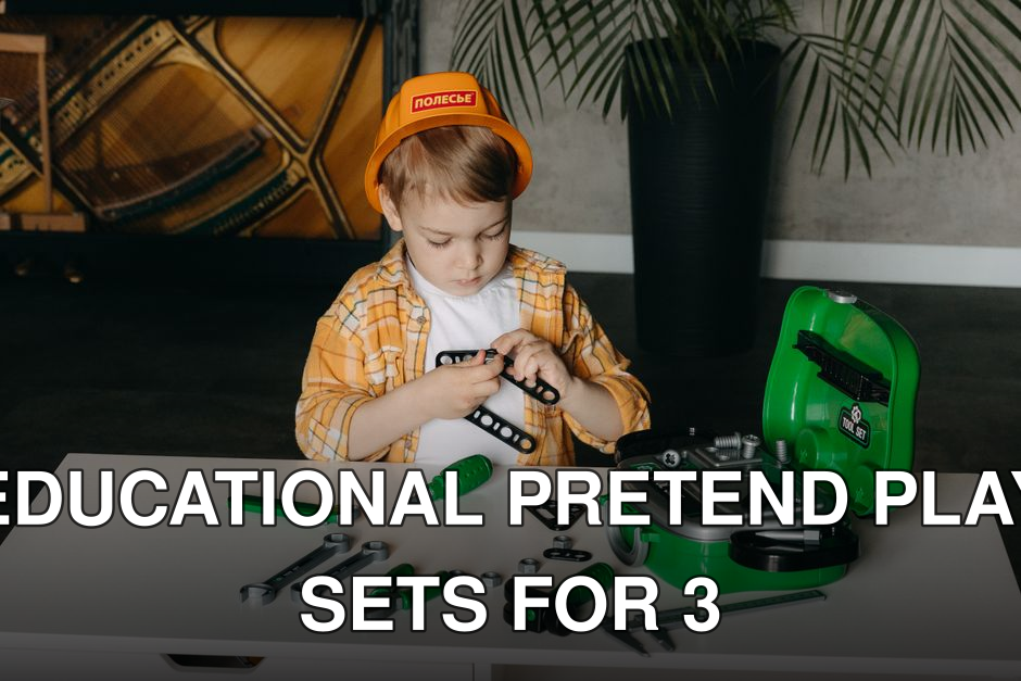 A child playing with a tool set indoors, enhancing creativity and learning.