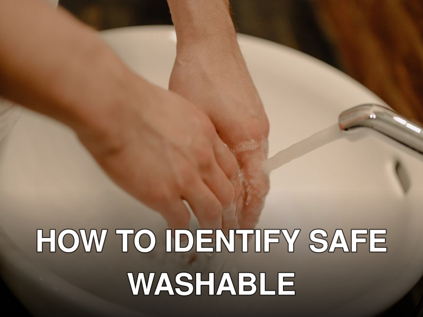 Hands being washed under a running faucet promoting hygiene and health.