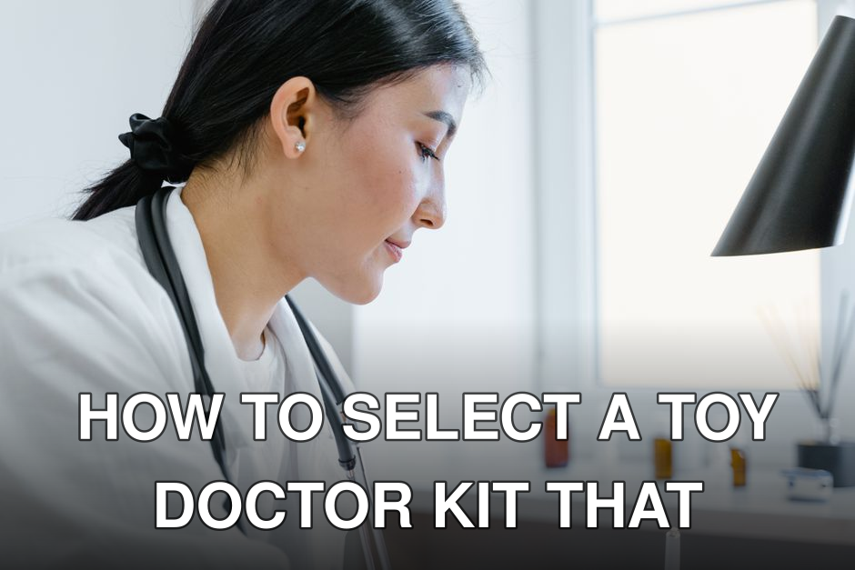 Close-up of an Asian female doctor working in an office setting, with medical tools visible.