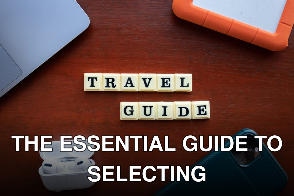 Flat lay of travel guide concept with smartphone, laptop, and headphones.