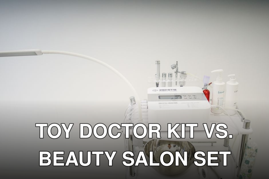 High-tech skincare device setup for advanced beauty treatment in clinic.